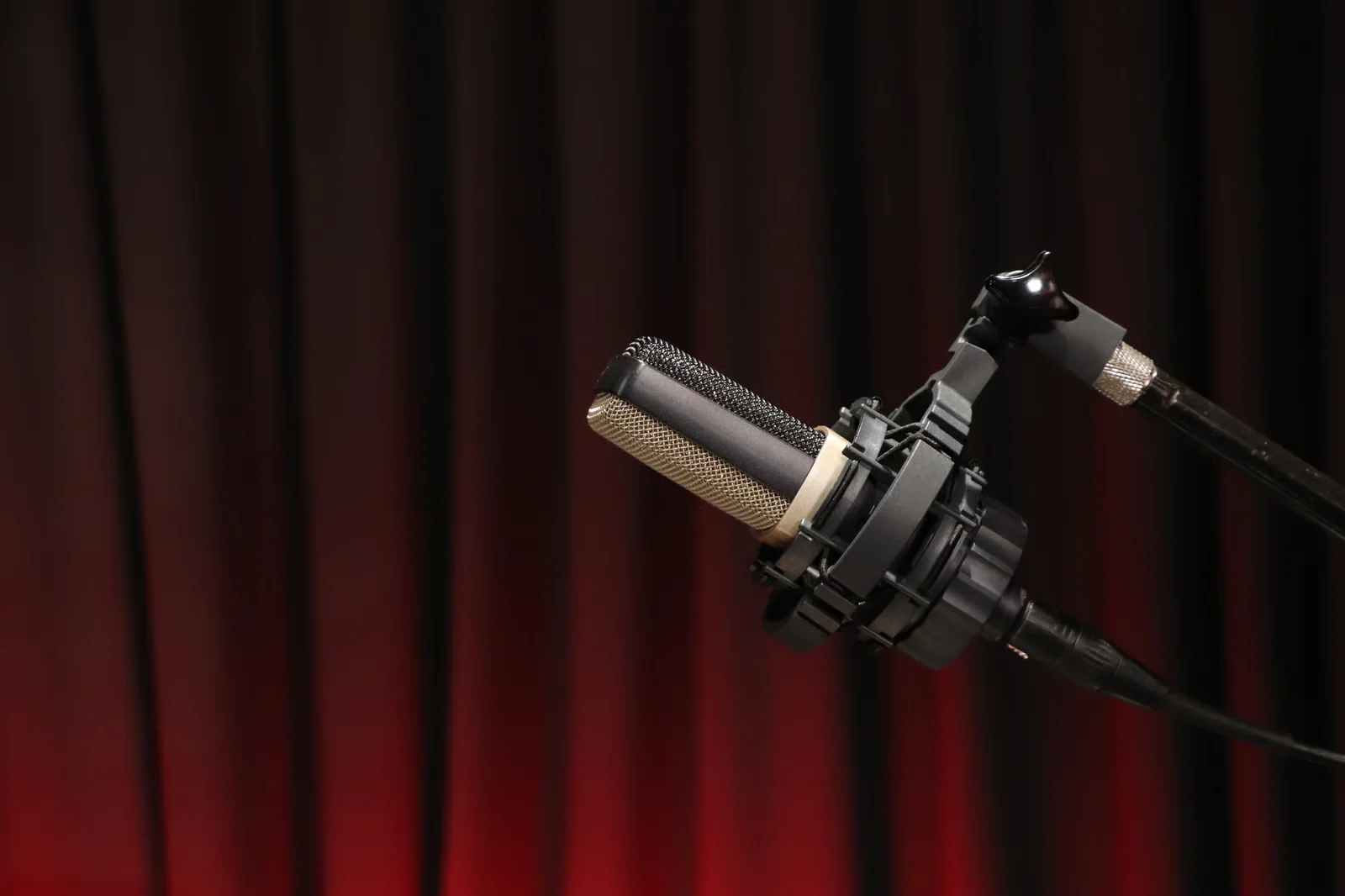 Studio microphone representing DPN audio and podcast production